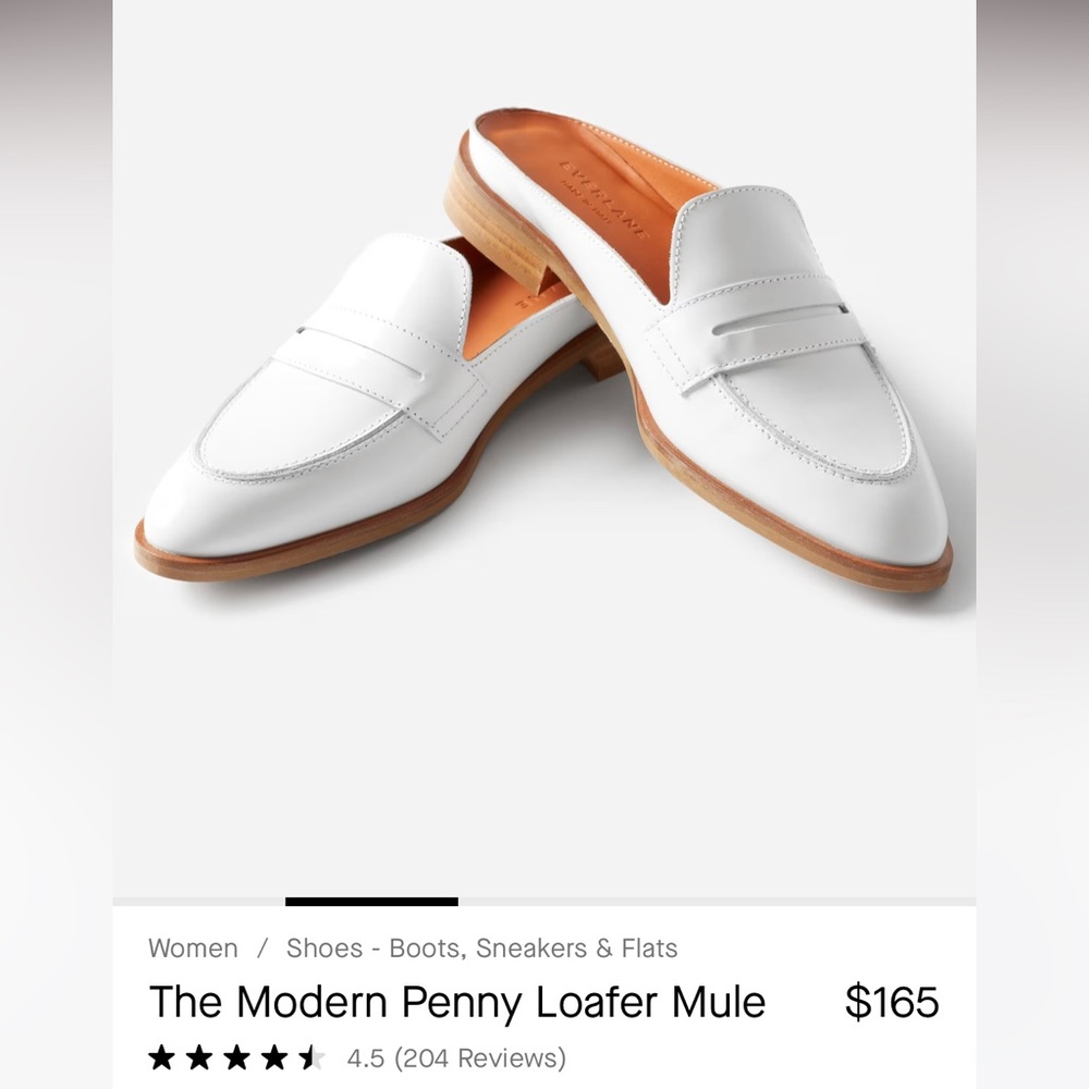 Everlane Modern Penny Loafer in white